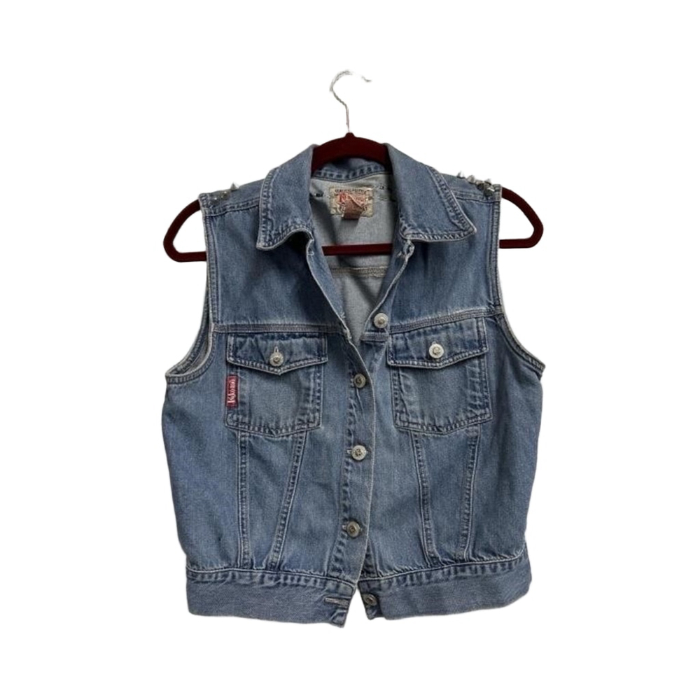 Ki-ko-mo Vintage Custom Denim Vest L/G Blue